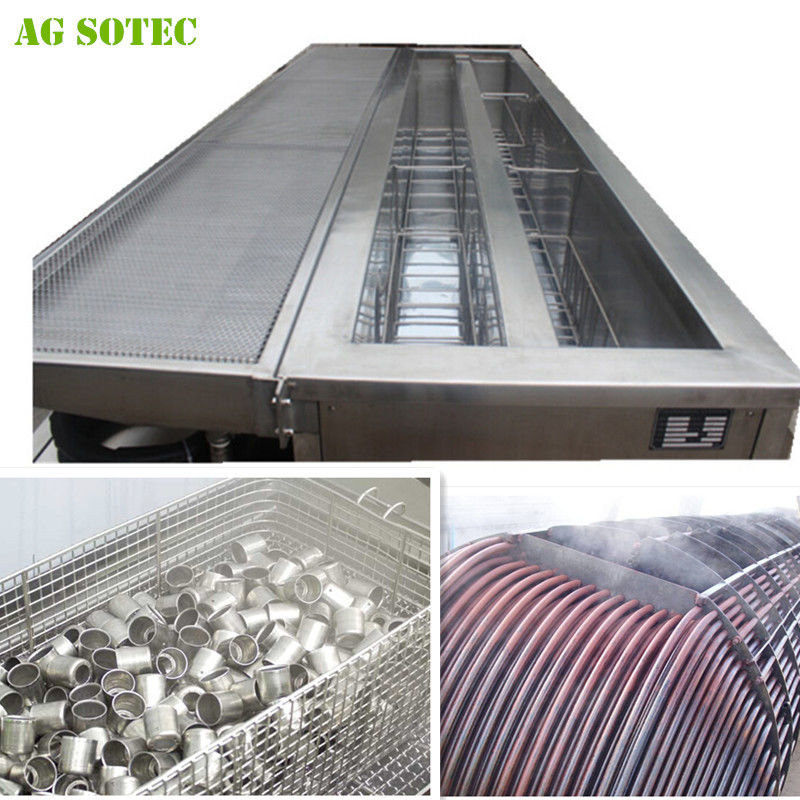 Steel Parts Ultrasonic Washing Equipment Used In Production Of Hydraulic Attachments Clean Steel Tube L1200 Dia 270